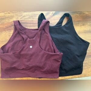 High Neck Long line Sports Bra